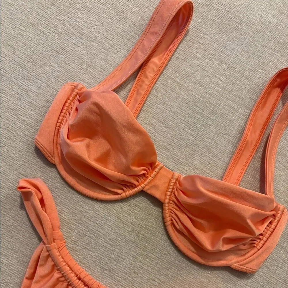 Belle the Label XL/L Bikini Set Oracle Top Bare Bottom Free People Camelia NEW